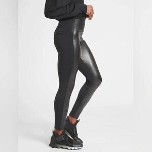 Athleta Delancey Shine Tight Faux Leather Leggings